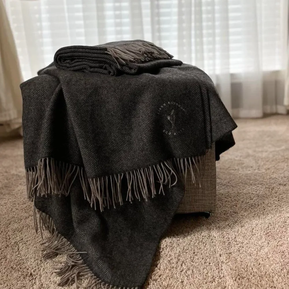 Mongolian 100% WOOL Blanket Throw